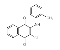 1,4-Naphthalenedione,2-chloro-3-[(2-methylphenyl)amino]- Structure