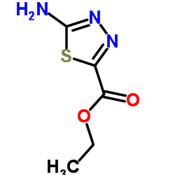 2-氨基-1,3,4-噻二唑-5-甲酸乙酯结构式