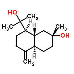 (1S,4AS,7S,8AS)-十氢-7-羟基-α,α,7-三甲基-4-亚甲基-1-萘甲醇结构式