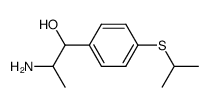 2-Amino-1-(4-isopropylsulfanyl-phenyl)-propan-1-ol结构式