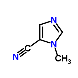 1-甲基-1H-咪唑-5-腈结构式
