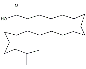 20-甲基二十一(烷)酸结构式