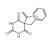 5-Benzyl-5-isopropenylbarbituric acid结构式