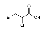 3-bromo-2-chloro-propionic acid Structure