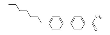 p-Heptylbiphenyl-p'-carboxamide结构式