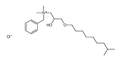 benzyl[2-hydroxy-3-[(8-methylnonyl)oxy]propyl]dimethylammonium chloride structure