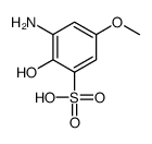 2-hydroxy-3-amino-5-methoxybenzenesulfonic acid结构式