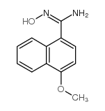 N'-hydroxy-4-methoxynaphthalene-1-carboximidamide Structure