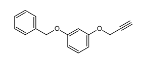 3-benzyloxyphenylpropargyl ether Structure