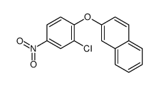 2-(2-氯-4-硝基苯氧基)萘结构式