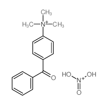 (4-benzoylphenyl)-trimethyl-azanium; dihydroxy-oxo-azanium Structure