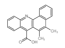 5,6-dimethylbenzo[c]acridine-7-carboxylic acid Structure