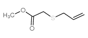 (2-丙烯基硫代)乙酸甲酯结构式