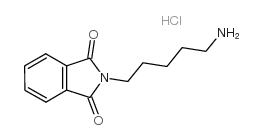 N-(5-氨基戊基)-邻苯二甲酰亚胺盐酸盐结构式