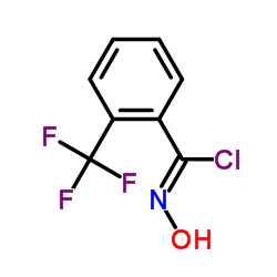 N-hydroxy-2-(trifluoromethyl)benzenecarboximidoyl chloride structure
