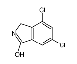 4,6-二氯代异吲哚啉-1-酮结构式