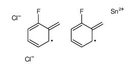 dichloro-bis[(2-fluorophenyl)methyl]stannane Structure
