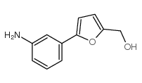 [5-(3-氨基苯基)-2-呋喃基]甲醇结构式