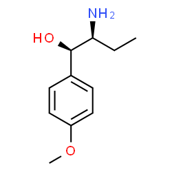 Benzenemethanol, alpha-(1-aminopropyl)-4-methoxy-, [R-(R*,S*)]- (9CI) structure