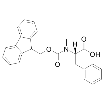 Fmoc-N-甲基-L-苯丙氨酸结构式