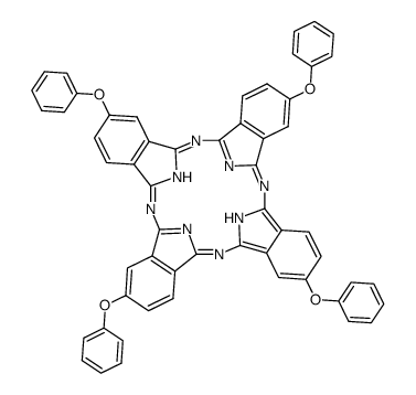 2,9,16,23-四苯氧基-29H,31H-酞菁结构式