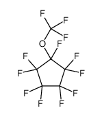 1,1,2,2,3,3,4,4,5-nonafluoro-5-(trifluoromethoxy)cyclopentane结构式