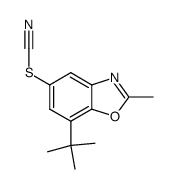7-tert-Butyl-2-methyl-5-thiocyanatobenzoxazol结构式