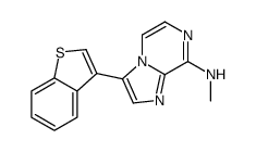3-(1-benzothiophen-3-yl)-N-methylimidazo[1,2-a]pyrazin-8-amine Structure