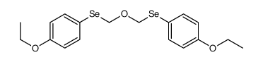 1-ethoxy-4-[(4-ethoxyphenyl)selanylmethoxymethylselanyl]benzene结构式