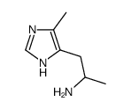 1-(5-methyl-1H-imidazol-4-yl)propan-2-amine结构式
