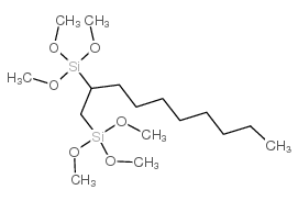 1,2-双(三乙氧基硅基)癸烷结构式