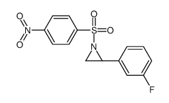 (2S)-2-(3-fluorophenyl)-1-(4-nitrophenyl)sulfonylaziridine Structure