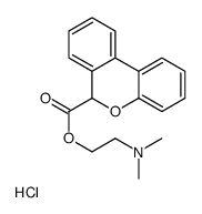 2-(dimethylamino)ethyl 6H-benzo[c]chromene-6-carboxylate,hydrochloride结构式