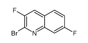 2-bromo-3,7-difluoroquinoline Structure