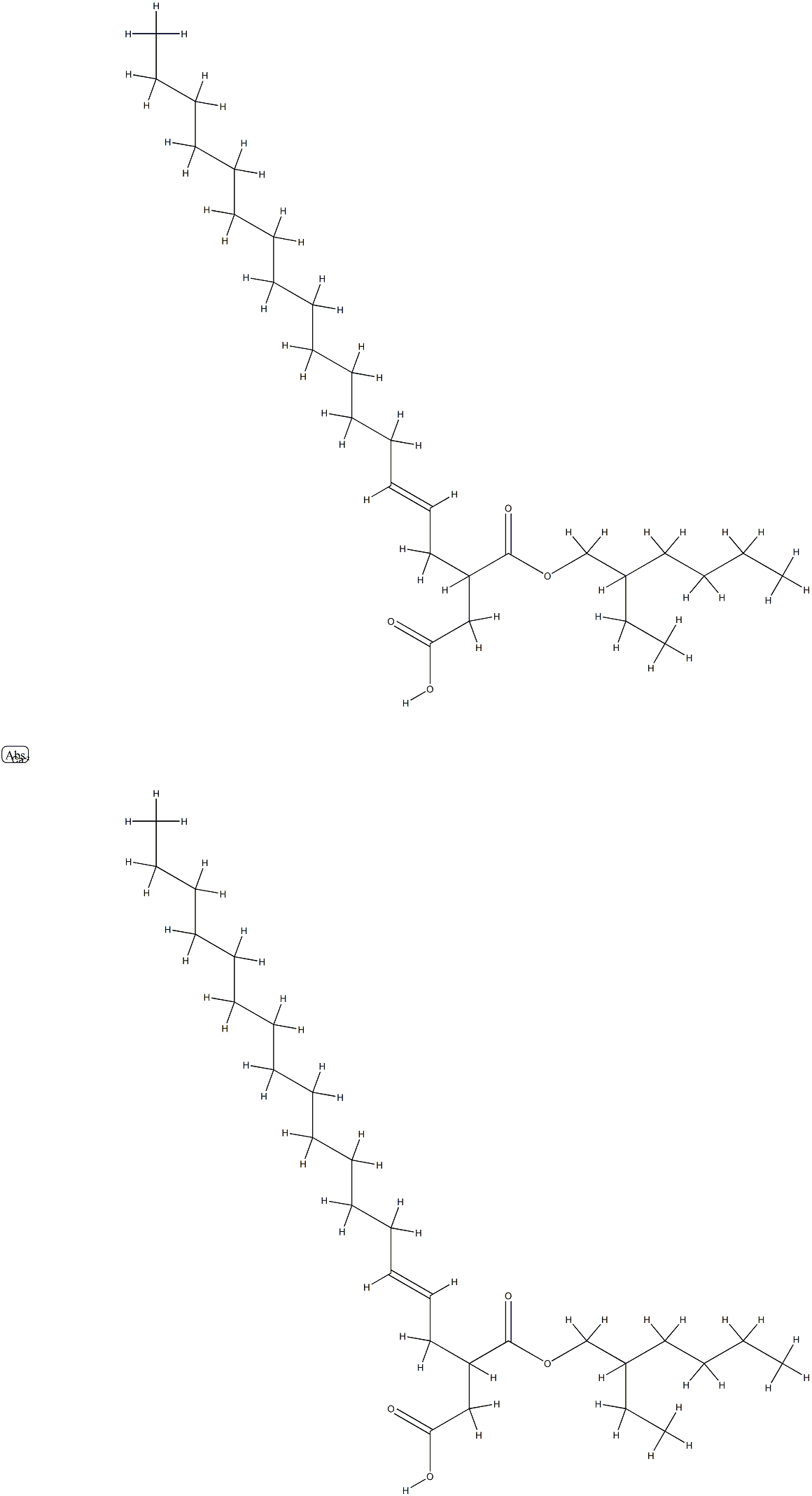 calcium 1,1-bis(2-ethylhexyl) bis(2-hexadecenylsuccinate) Structure