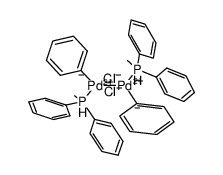 [Pd2(μ-Cl)2(Ph)(PMePh2)2]结构式