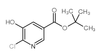6-氯-5-羟基烟酸叔丁酯结构式
