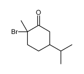 2-bromo-2-methyl-5-propan-2-ylcyclohexan-1-one结构式