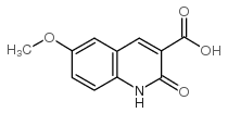 6-甲氧基-2-氧代-1,2-二氢-喹啉-3-羧酸结构式