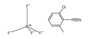 2-chloro-6-methylbenzenediazonium tetrafluoroborate结构式