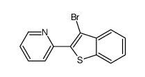 2-(3-bromo-1-benzothiophen-2-yl)pyridine结构式