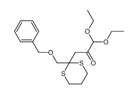 2-{2-[(benzyloxy)methyl]-1,3-dithian-2-yl}-1,1-diethoxypropan-2-one Structure