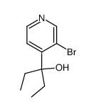 bromo-3 (ethyl-1 hydroxy-1 propyl)-4 pyridine结构式
