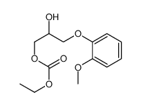 ethyl [2-hydroxy-3-(2-methoxyphenoxy)propyl] carbonate Structure