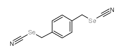 对二甲苯硒酸酯(1,4-苯撑双(亚甲基)硒氰酸酯)结构式