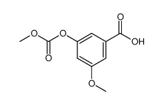 3-methoxy-5-methoxycarbonyloxy-benzoic acid结构式