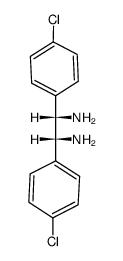 meso-1,2-二(4-氯苯基)乙二胺结构式