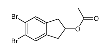 Acetic acid 5,6-dibromo-indan-2-yl ester结构式