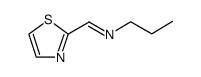 1-Propanamine,N-(2-thiazolylmethylene)- Structure
