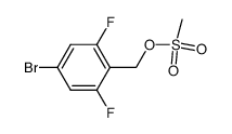4-bromo-2,6-difluorobenzyl methanesulfonate结构式